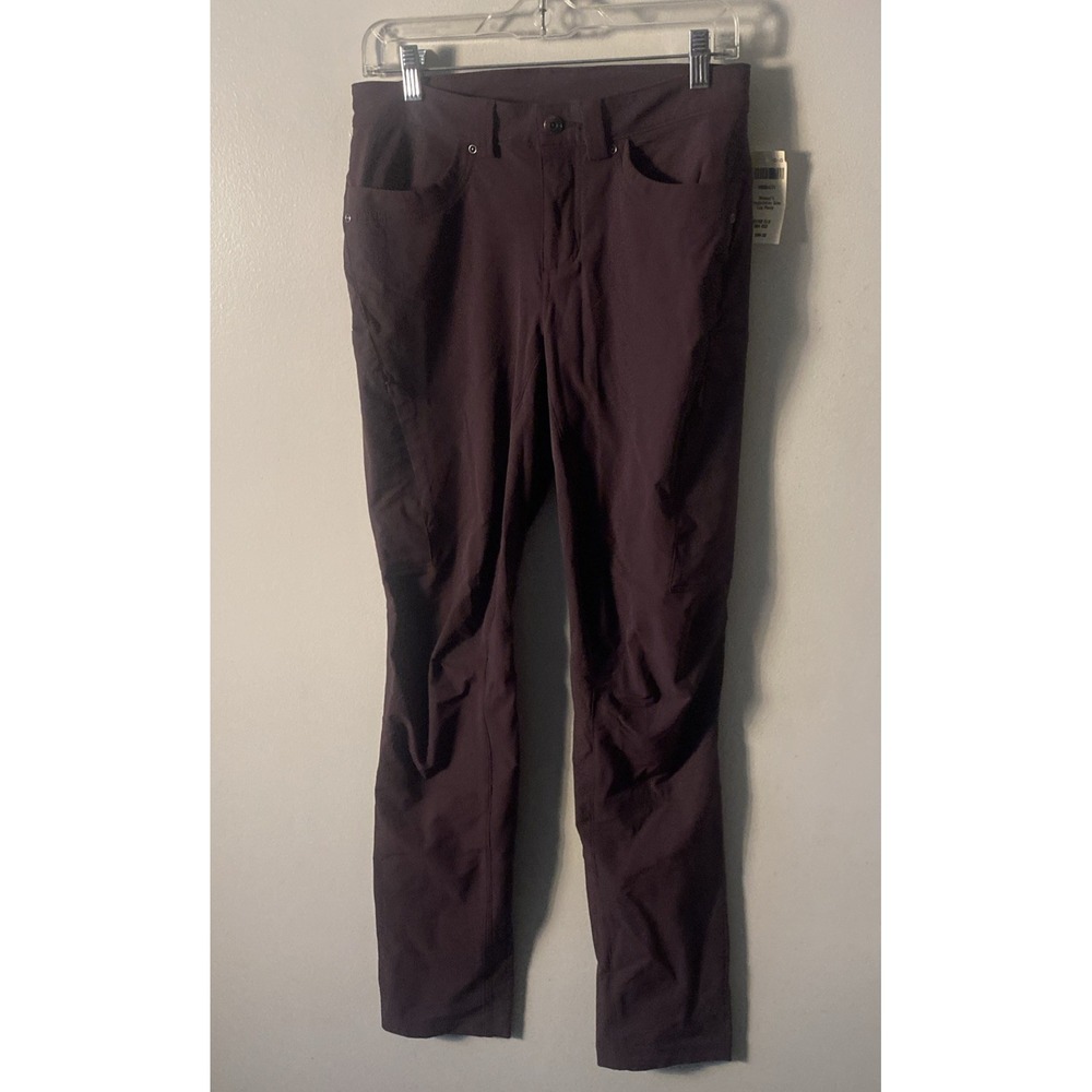 Duluth Trading Flexpedition Pull On Slim Leg Pants Purple Hiking Outdoor Sz 4x33